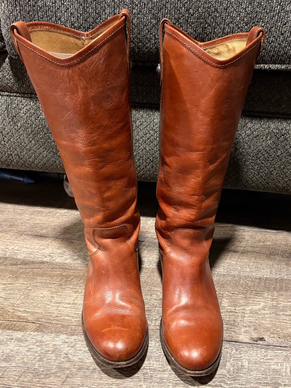 Melissa Button Frye Boots - Chestnut Brown. Women’s size 10